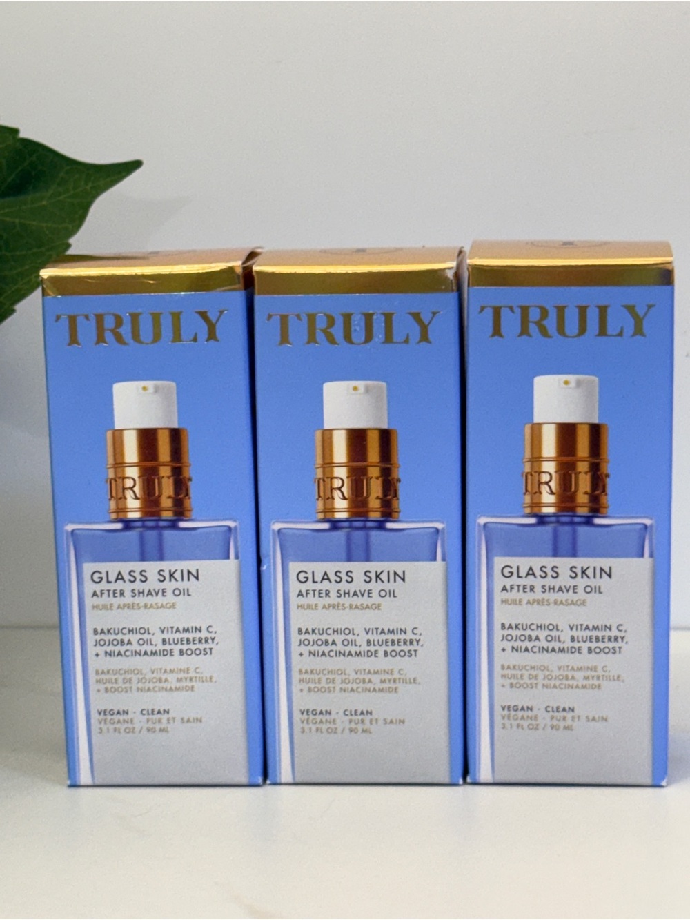 3x TRULY Glass Skin After Shave Oil — New